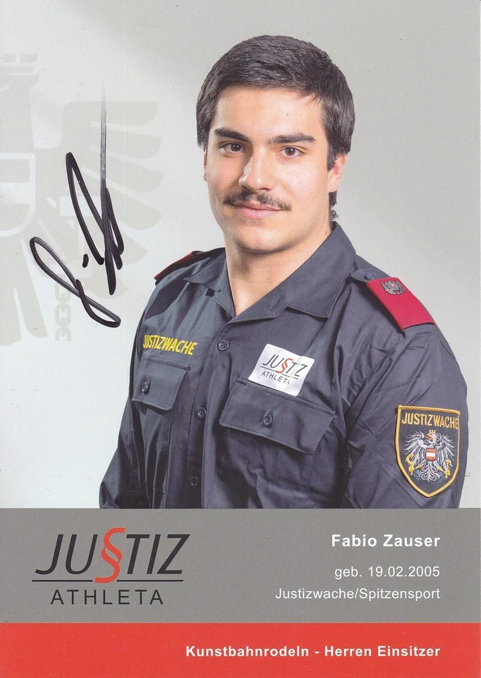 Fabio ZAUSER - Österreich, Gold Jun.-EM 2025 Rodeln, Grossformat, Original! - Bild 1 von 1