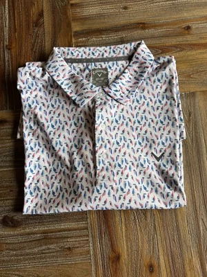 Polo de golf Callaway rendimiento absorbente de humedad manga corta talla mediana NUEVO Foto 1 de 4