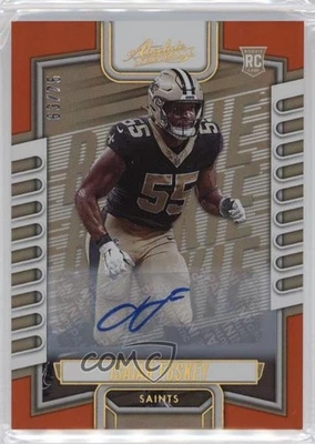 2023 Panini Absolute Orange Spectrum Signatures /75 Isaiah Foskey Rookie Auto RC - Image 1 of 2