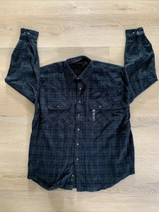 Camicia uomo Van Heusen flanella manica lunga bottoni davanti grande multicolore nuova - Foto 1 di 10