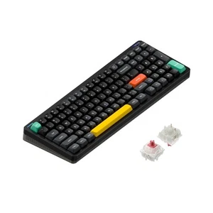 Clavier mécanique sans fil NuPhy Halo96 V2, QWERTY US, noir obsidienne, rouge - Photo 1/9