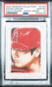 POP 4 SHOHEI OHTANI 2022 TOPPS MUSEUM COLLECTION CANVAS COLLECTION PSA 10 ANGELS - Picture 1 of 3