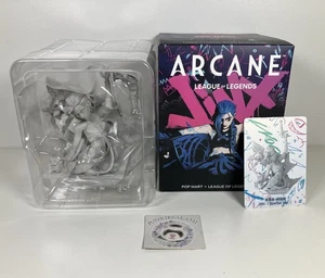 POPMART X League of Legends Arcane Figure Statue Marble Rare Jinx New In-hand - Picture 1 of 3