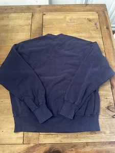 Vintage Sweatshirt Herren XL Blanko 90er Made In USA Crewneck Lee Sport Blau - Bild 1 von 3