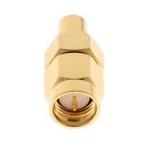 Conector SMA a conector MCX, adaptador de conector coaxial RF recto - Imagen 1 de 4