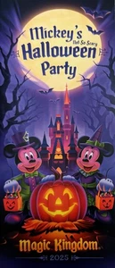 Disney World Mickeys Not So Scary Halloween Party Guide Map Park 2025 Fast Ship - Picture 1 of 2