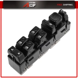 Power Window Switch For Chevrolet Silverado Tahoe GMC Sierra Front Driver Side - Picture 1 of 6