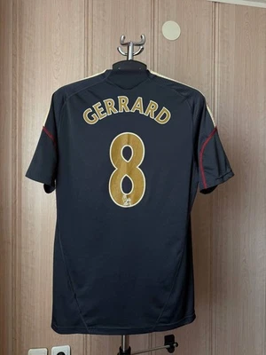 FC LIVERPOOL 2009 2010 AWAY FOOTBALL SOCCER SHIRT ADIDAS E85670 GERRARD #8 MEN M - Image 1 of 4