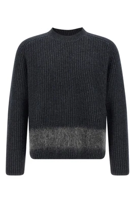 DSQUARED2 Carded Wool Insert Gray Sweater New & Authentic - Image 1 of 4