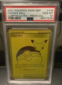 PSA 10 - 2021 Pokemon Celebrations Ultra-Premium Collection UPC POKE BALL #146 - Picture 1 of 2