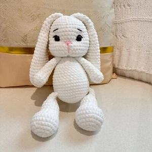 Juguete de ganchillo hecho a mano conejito amigurumi ganchillo animal juguete - Imagen 1 de 3