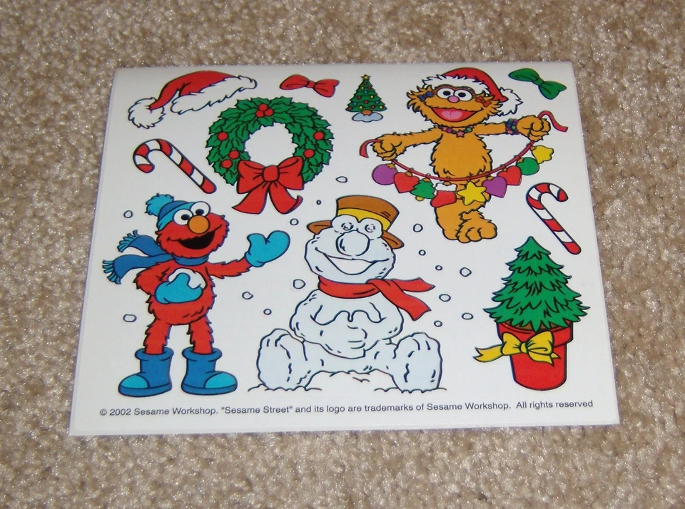 Pegatina Colorbok Plaza Sésamo (5x4,5) ~ Diversión navideña Foto 1 de 1