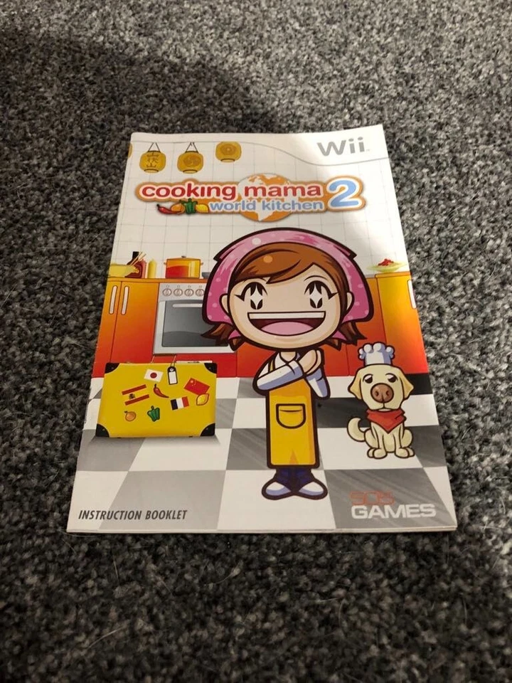 Cooking Mama 2: World Kitchen (Nintendo Wii) -Manual Only NO Game - Image 1 of 1