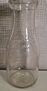 Aristocrat Milk Dairy Products Co. Una pinta Atlanta, Georgia "A" en la parte inferior - Imagen 1 de 10