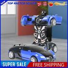 2 In 1 Mini Car Toys One-key Deformation Robot Car Toy Boys Gift (A blue)
