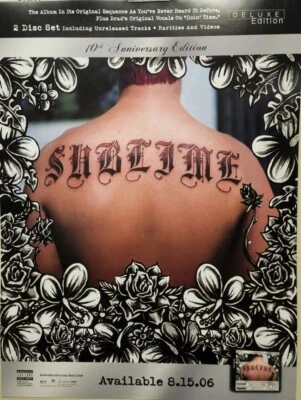 SUBLIME 2006 Anniversary Edition Promotional Poster Flawless New Old Stock - Image 1 of 2