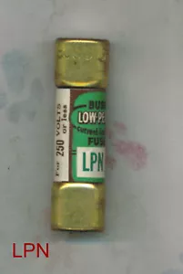 NUOVO FUSIBILE BUSSMANN LPN-40 TIME DELAY LPN 40 - Foto 1 di 1
