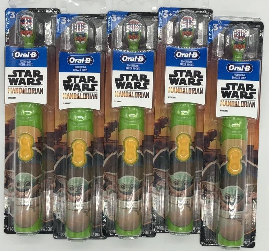 2 Oral-B Kids Electric Toothbrushes The Mandalorian Baby Yoda Star Wars Grogu