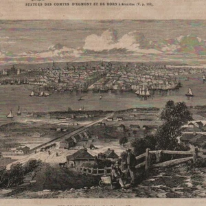 Australie - Vue de Sydney - - Gravure de presse 1865 - Picture 1 of 2