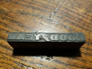 Vintage Letterpress Printing Block  Advertising Logo big Goodyear B1 - Picture 1 of 6