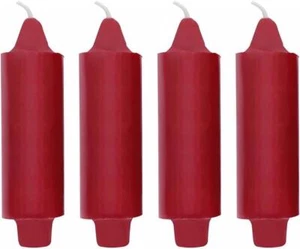 4 Unscented Coach Candles 5"x1½" has 7/8" Base Fits Standard Taper Candle Holder - Picture 1 of 4