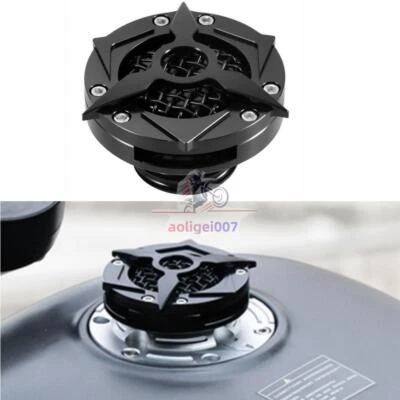 Motorcycle Black Fuel Tank Gas Cap For Harley Sportster Dyna Touring Softail - Image 1 of 4