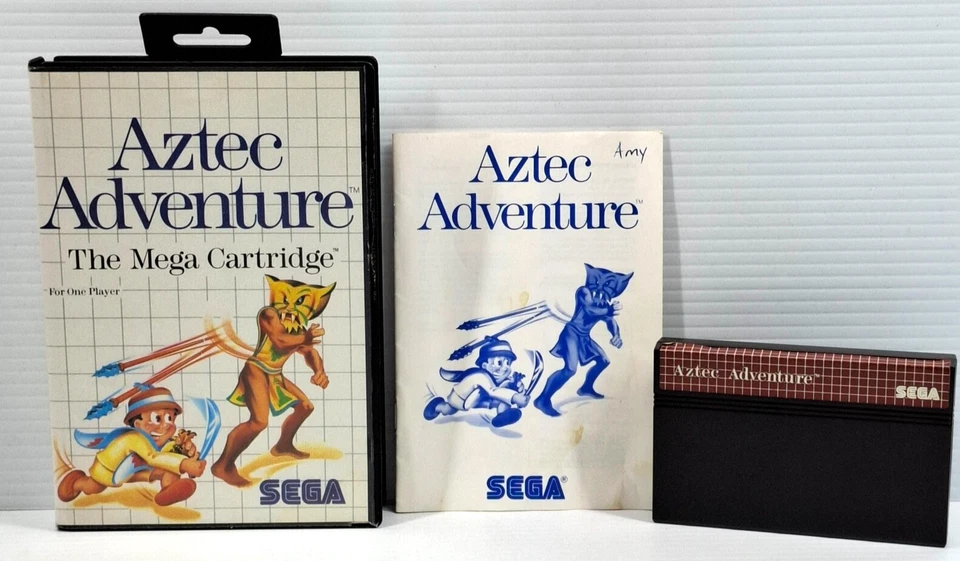 Aztec Adventure (Sega Master, 1988) COMPLETE WITH MANUAL - PAL - Image 1 of 4
