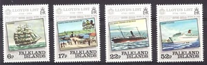 1984 Falkland Islands Sc# 404-07, Lloyd's of London ships. MNH set Cv$3.50 - Picture 1 of 1
