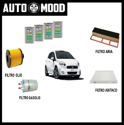 Kit tagliando Grande Punto 1.3 multijet Fiat 90 cv 66 kw dal 2005 + Selenia 5W40