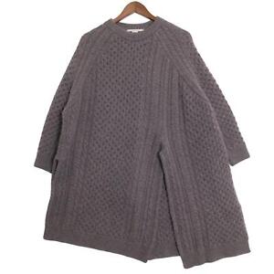 STELLA McCARTNEY Quarry Wool Alfa Deformation Knit tops S gray
