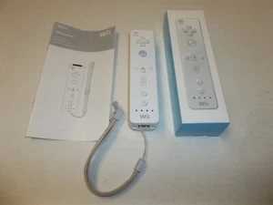 Official OEM Original Nintendo Wii Remote Controller White RVL-003 Box Manual - Picture 1 of 2