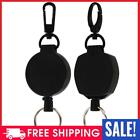 Retractable Recoil Card Holder Keyring Key Chain Retractable Keychain Steel Belt