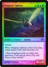 Magister Sphinx FOIL Conflux PLD Artifact White Blue Black Rare CARD ABUGames