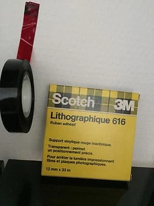 Rouleau Scotch Lithographique Rouge Transparent pour photographe - Photo 1/1