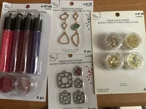 CREATE And BAKE JEWELRY BEAD LANDING GLITTER MIXER CRYSTAL (4) Items - Picture 1 of 5