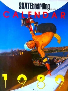 VTG Transworld Skateboarding Magazine 1989 Calendar-Santa Cruz Powell Peralta - Picture 1 of 24