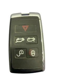 2019 - 2023 JAGUAR I-PACE OEM SMART 5 BUTTON REMOTE KEY FOB | BLACK/ SILVER - Picture 1 of 9