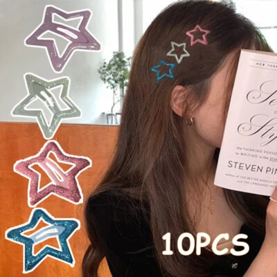 10Pcs/Set Star Clip Per Capelli Shinny Bb Bb Grip Grip Gallinate A Stella ♢ ☆ - Immagine 1 di 4