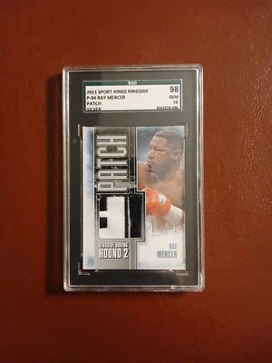 2011 Sport Kings Ringside Ray Mercer fight worn patch boxing card SGC 10 - Image 1 of 2