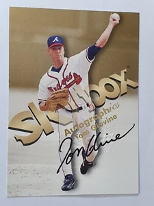 1999 SkyBox Premium Autographics Tom Glavine Auto SP Rare Braves Mets HOF - Picture 1 of 6