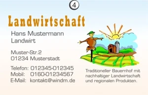 50 Visitenkarten – Hochwertige Agrar-Designs für Bauern, Höfe und Landwirtschaft - Bild 1 von 15