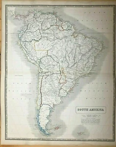 Johnston. South America. From "The National Atlas". Edinburgh, 1857. - Picture 1 of 1