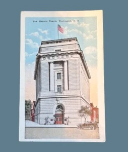 Postkarte WASHINGTON DC • Freimaurer Tempelwagen Passagiere • unbesendet geteilt hinten - Bild 1 von 2