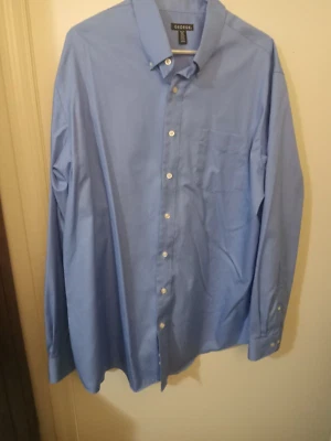 Camisa George Adulto 2XL Azul Manga Larga Abotonada Hombre Foto 1 de 4