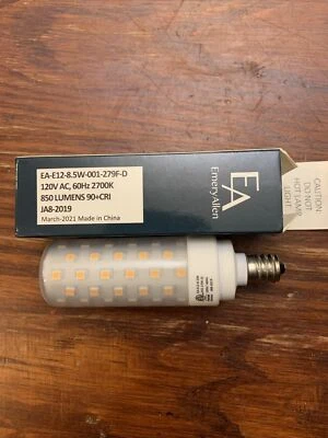 LED EmeryAllen EA-E12-8.5W-001-279F-D - 8.5 Watt E12 Base LED Light Bulb - 2700K - Image 1 of 2