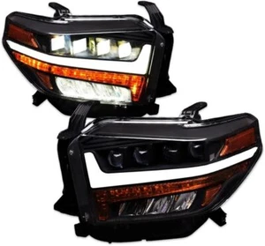 For 07-13 Toyota Tundra / 08-17 Sequoia Sequential Full LED Projector Headlights - Picture 1 of 7