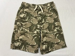 Old Navy Boys Shorts XXL Green Camo 100% Cotton Cargo Drawstring Outdoor Comfort - Picture 1 of 9