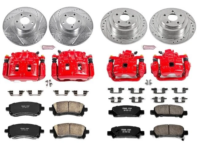 Front and Rear Brake Pad and Rotor Kit For 2001-2002 Subaru Outback XV757BV Foto 1 de 1