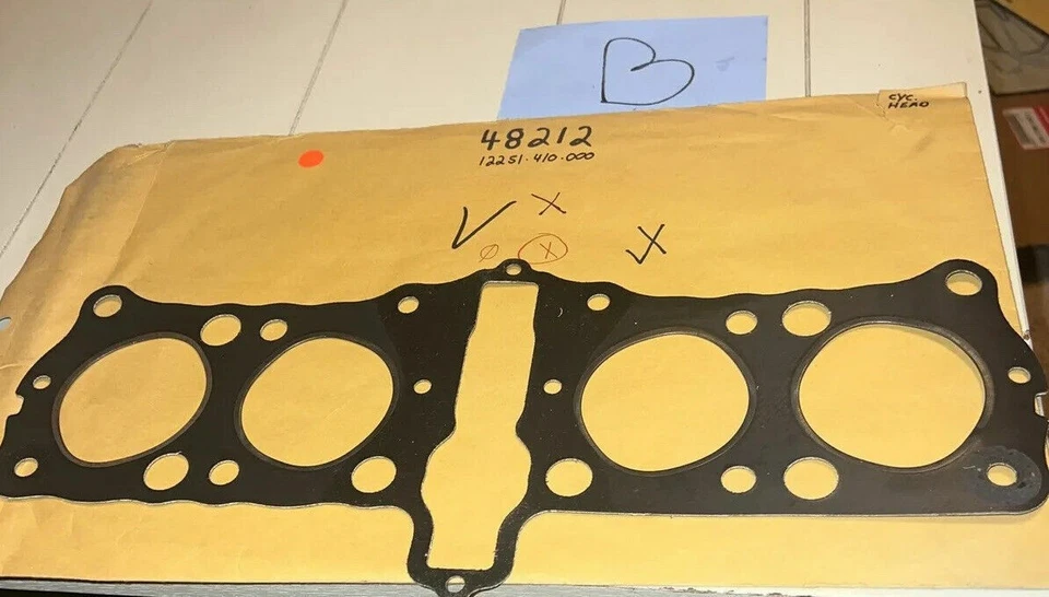 1978-1980 Honda XL250S XR250 Cylinder Head Gasket 12251-410-000 OEM - Image 1 of 4