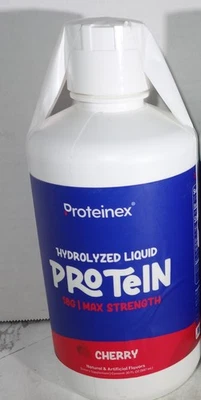 Proteína líquida hidrolizada Proteína colágeno suplemento oral cereza 30 oz 11/2026 Proteinex Foto 1 de 4